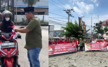 Aksi Keren Kader Muda Persis Sumut, Bikin Jalanan Medan Banjir Bendera Merah Putih!
